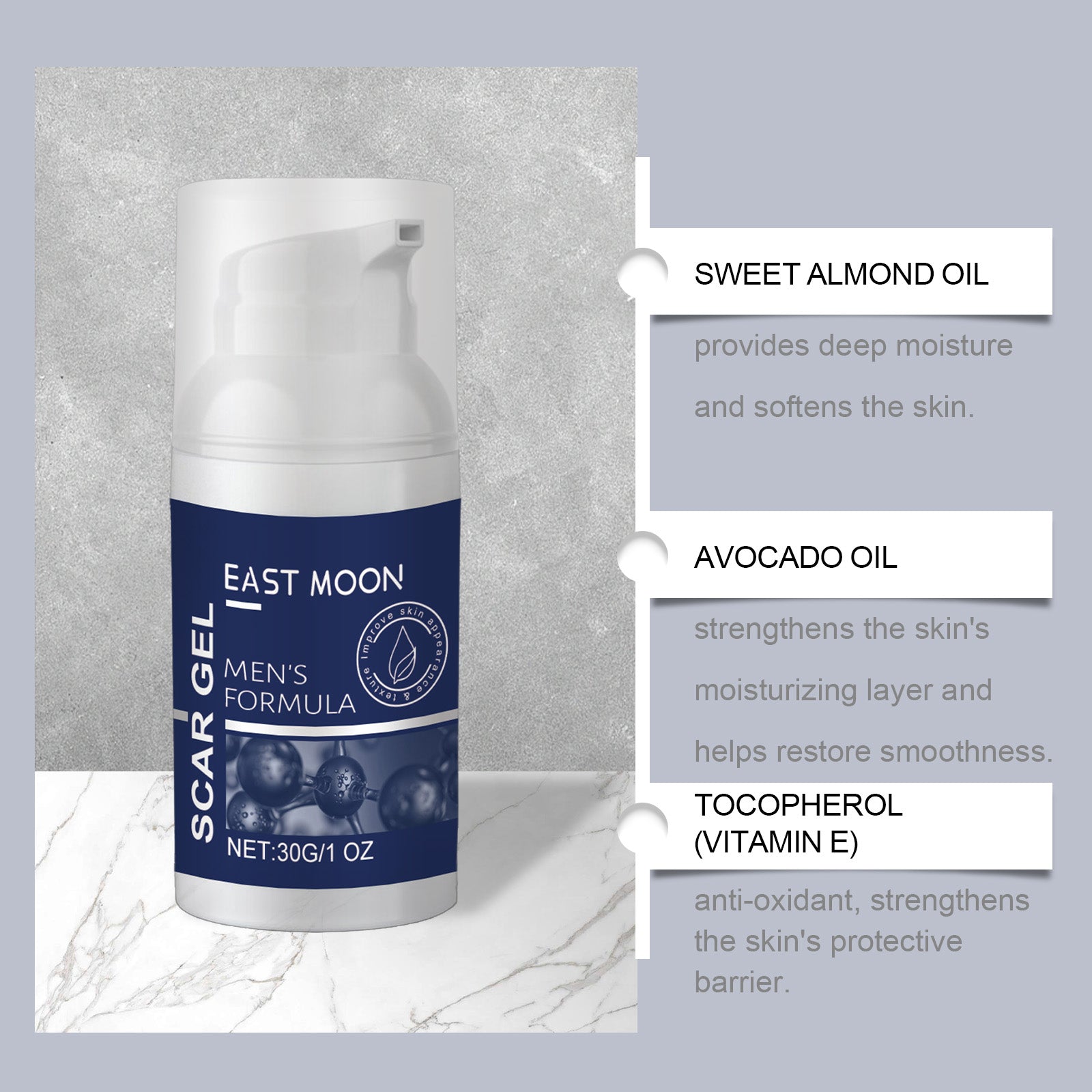 Men's Skin Care Gel Smooth Skin Moisturizing Moisturizing Light Line Nourishing Care Gel