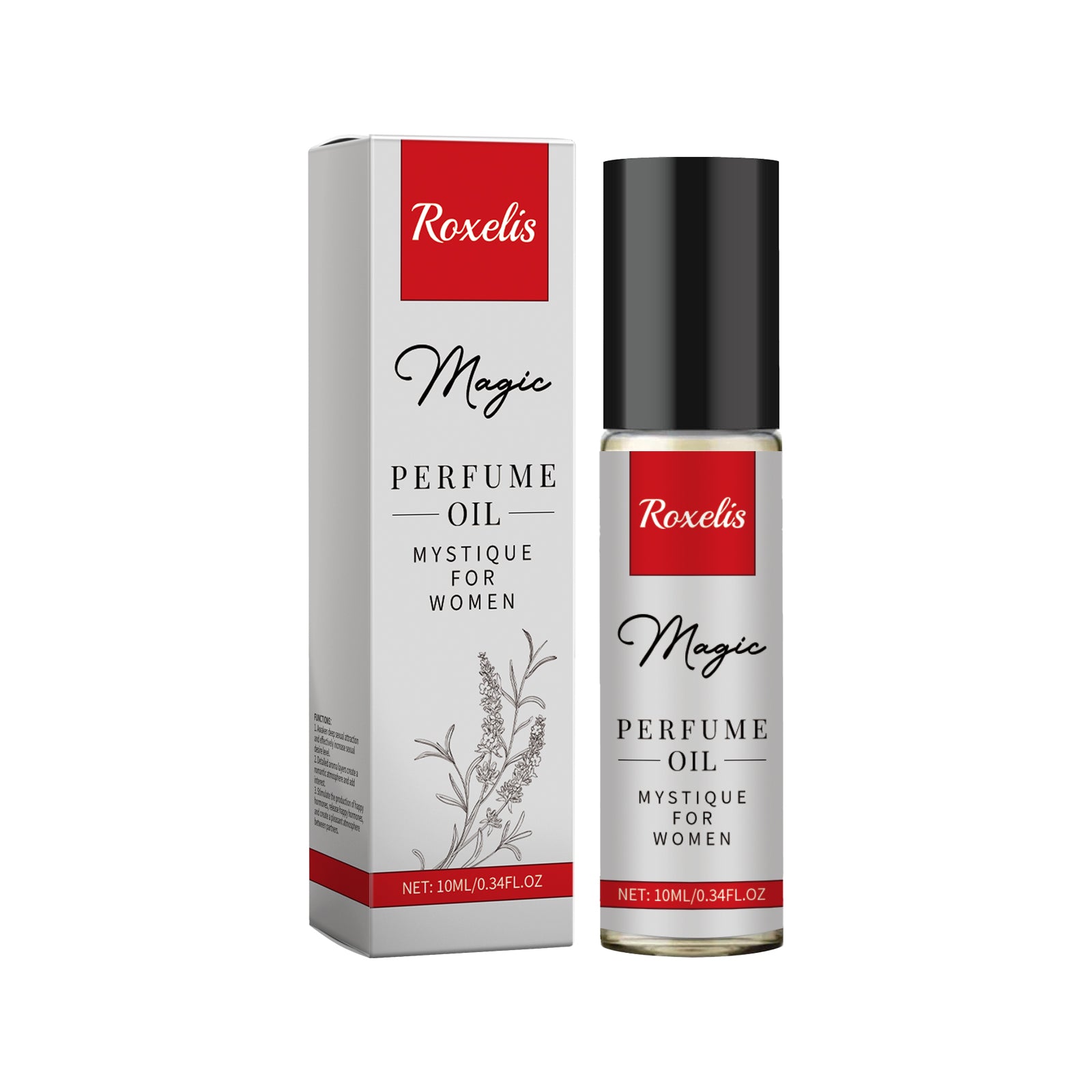 Roxelis Charm Pure Perfume Oil Cologne Pheromone Romantic Fragrance Lasting Fragrance Portable Vial Perfume