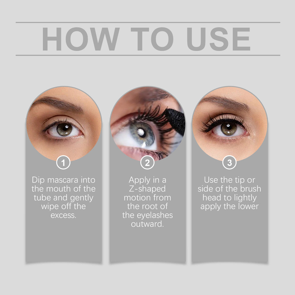 Black Mascara Long-Lasting Long-Lasting Makeup Natural Beautiful Curling Does Not Easily Stain Black Mascara