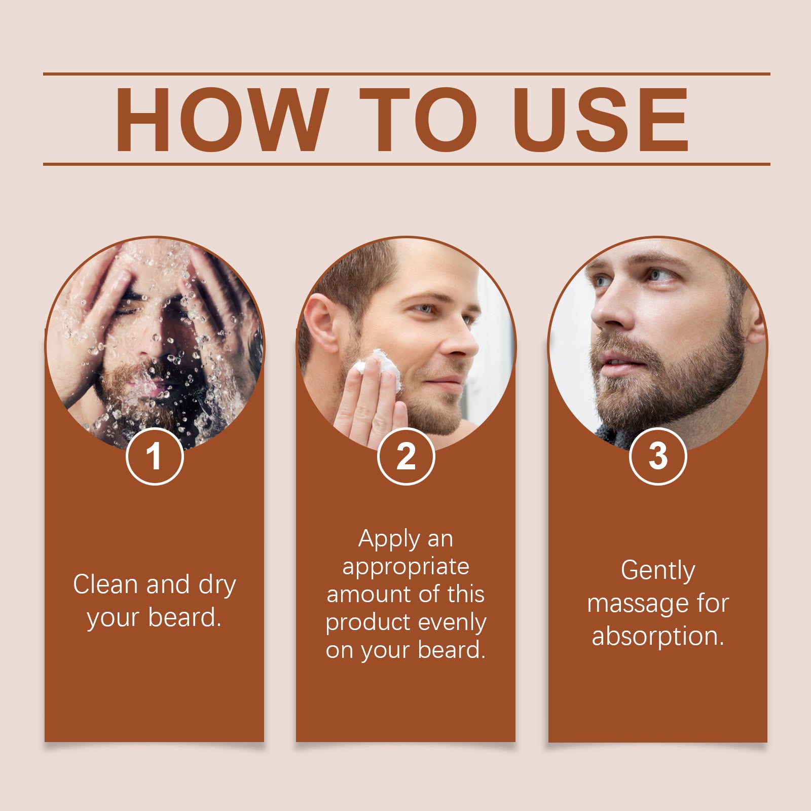 Crème de Soin Barbe Homme Bois de Santal Ingrédients Pour Le Soin de la Barbe Pour Hommes Avec Une Variété de Types de Peau