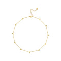 Para Mujer Luck Heart Clavicle Chain Necklace For Women Jewelry Necklaces 18K Plated Gold Fashion Cute Simple