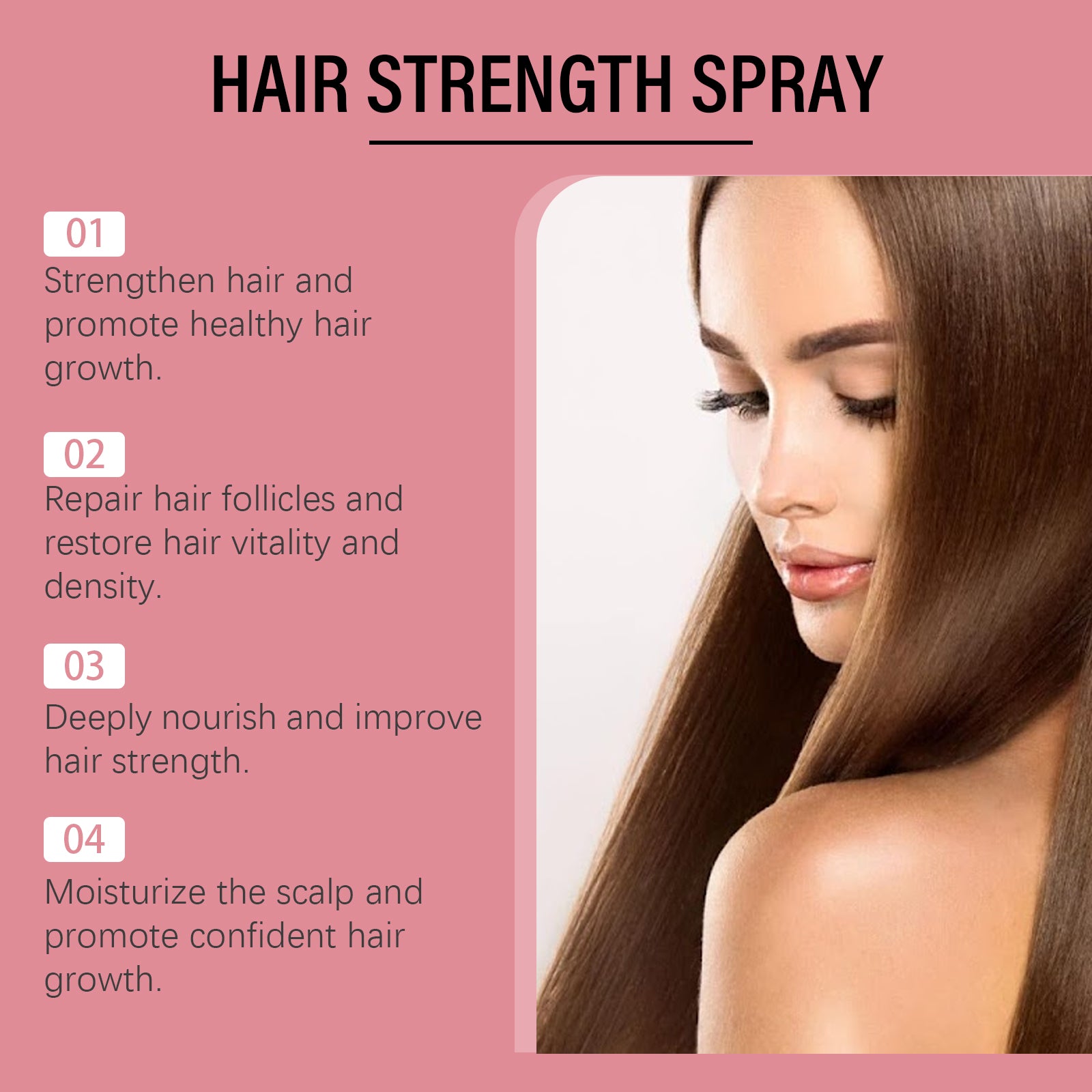 Hoegoa Hair Spray, Gentle Nourishing Scalp Moisturizing And Supple Improving Hair Condition Treatment Essence Spray