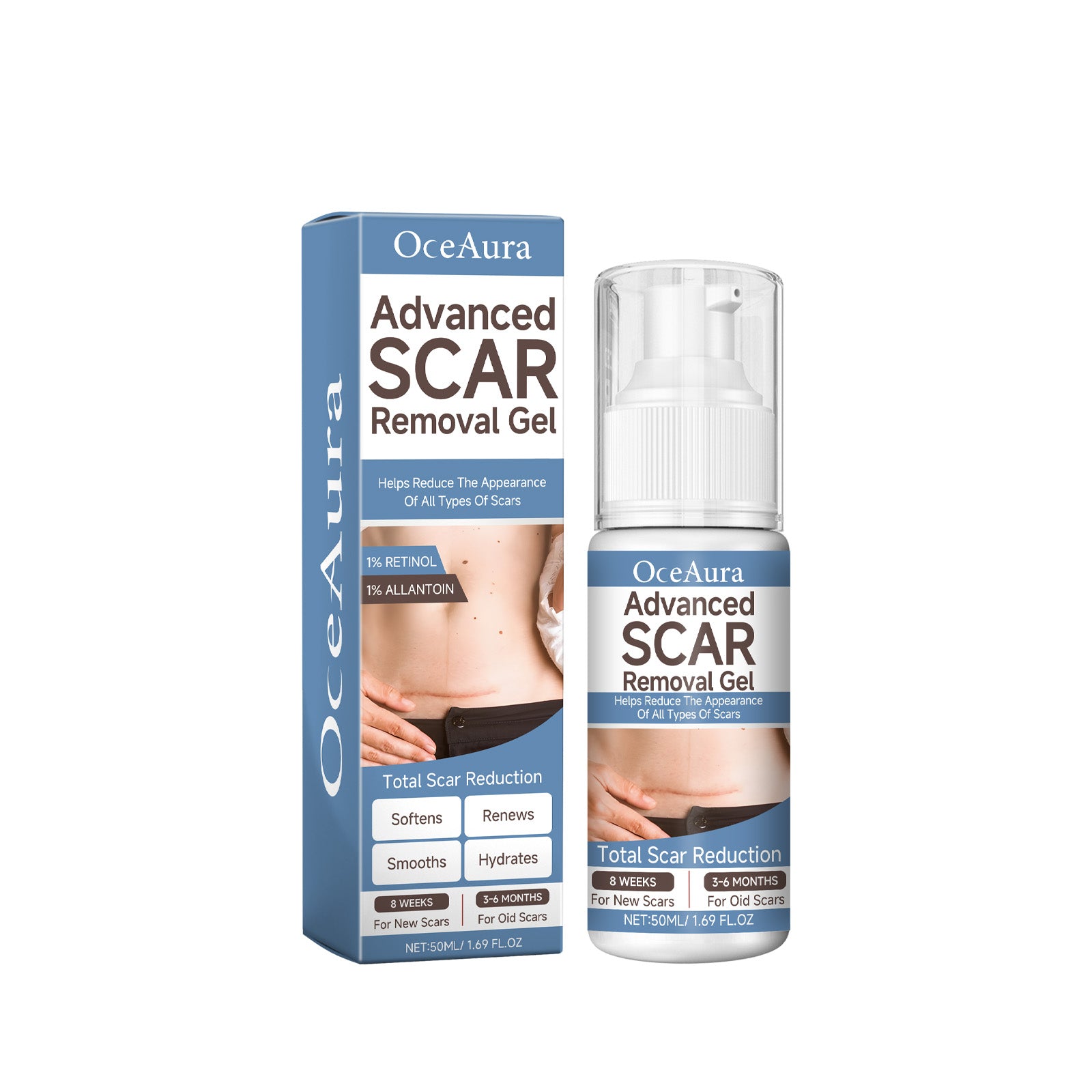 Oceaura Scar Whitening Repair Gel Moisturizes And Smooths Skin Repair Surgery Scar Pregnancy Care Gel