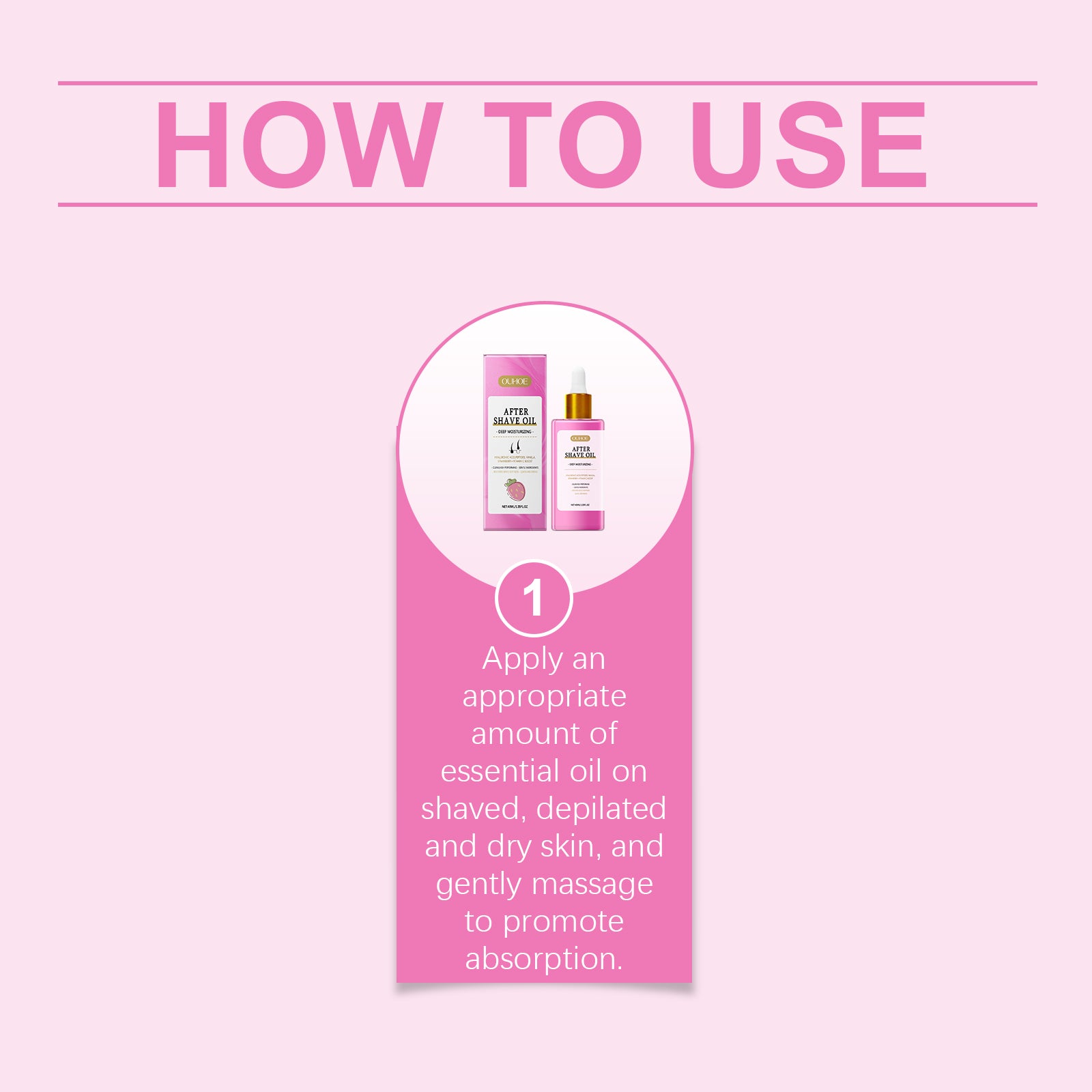 OUHOE Strawberry Aftershave Essential Oil Gently Moisturizes, Softens And Careens The Skin